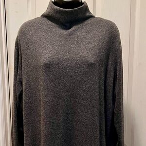 Cashmere dress w moc neck NWT